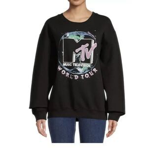 MTV World‎ Tour Oversized Graphic Sweatshirt Juniors XXL